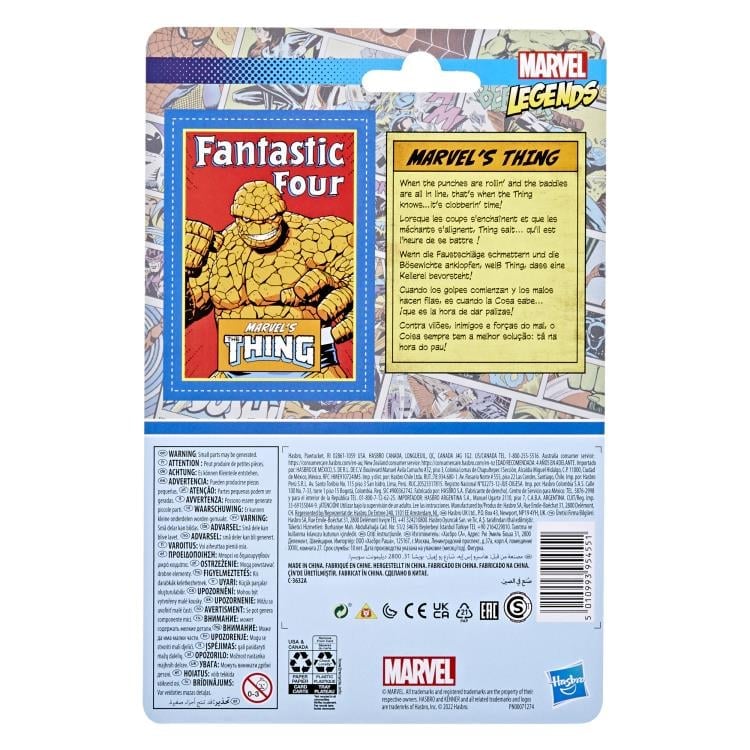 Marvel Legends Retro Collection 3.75" The Thing Action Figure Gallery Image 5