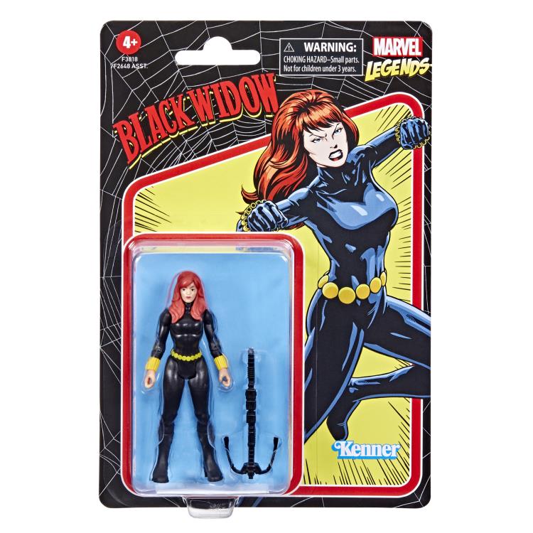 Marvel Legends Retro Collection 3.75" Black Widow Action Figure Gallery Image 4