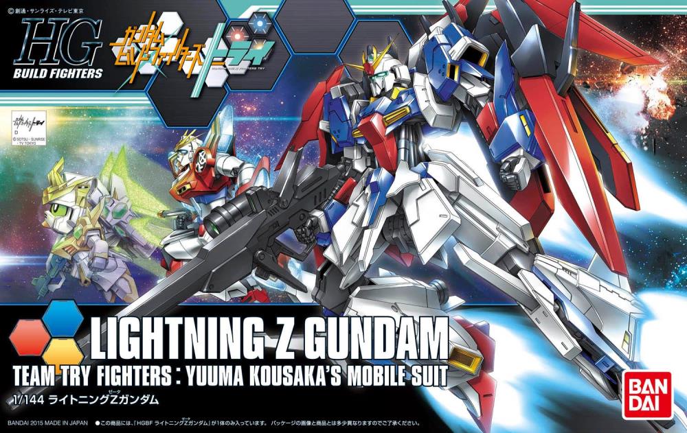 Gundam Build Fighters HGBF Lightning Z Gundam 1/144 Scale Model Kit Gallery Image 7
