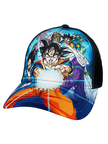 Dragon Ball Z Pre-Curved Athletic Mesh Youth Snapback Hat Gallery Image 2