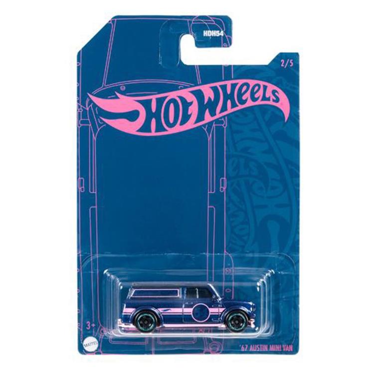Hot Wheels Pearl and Chrome '67 Austin Mini Van Gallery Image 3