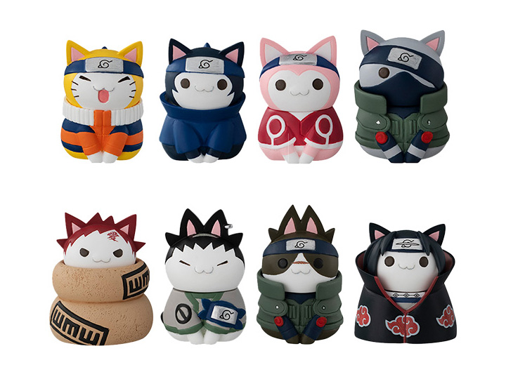 Naruto Nyaruto! Mega Cat Project Cats of Konoha Box of 8 Figures Gallery Image 1