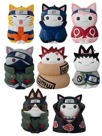 Naruto Nyaruto! Mega Cat Project Cats of Konoha Box of 8 Figures Gallery Image 2