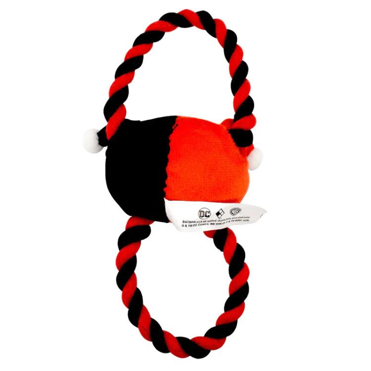 DC Harley Quinn Face Plush Round Rope Dog Toy Gallery Image 4