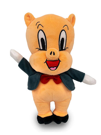 Looney Tunes Porky Pig Squeaker Plush Dog Toy Gallery Image 2