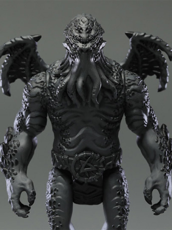 Legacy of Lovecraft FigLite Cthulhu (Silent Film Ver.) 3.75" Figure Gallery Image 2