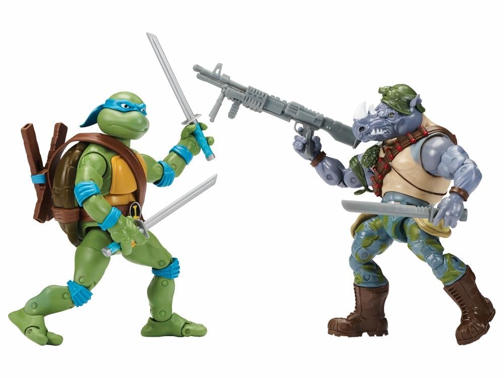 Teenage Mutant Ninja Turtles Classic Leonardo Vs. Rocksteady Two-Pack Gallery Image 5