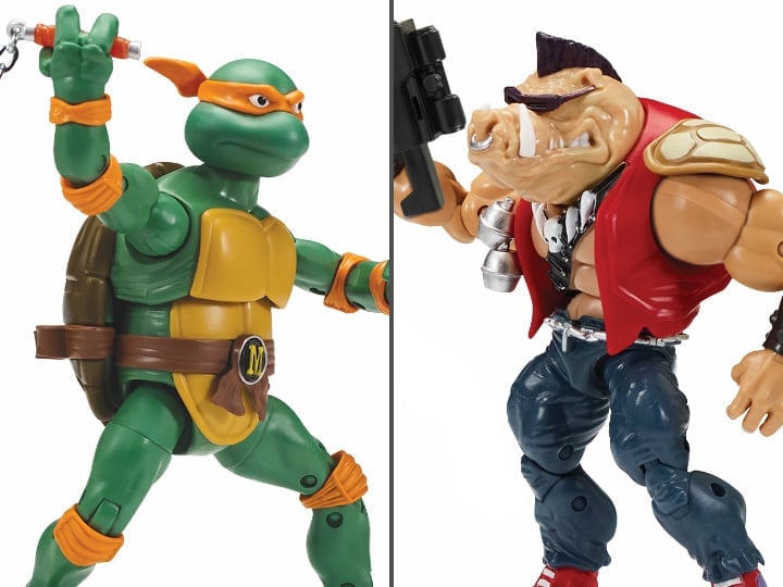 Teenage Mutant Ninja Turtles Classic Michelangelo Vs. Bebop Two-Pack
