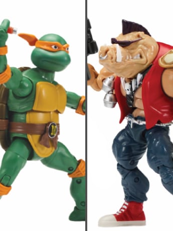 Teenage Mutant Ninja Turtles Classic Michelangelo Vs. Bebop Two-Pack