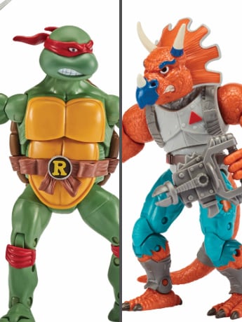 Teenage Mutant Ninja Turtles Classic Raphael Vs. Triceraton Two-Pack Gallery Image 2