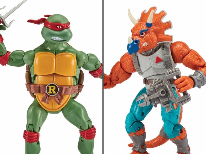 Teenage Mutant Ninja Turtles Classic Raphael Vs. Triceraton Two-Pack Gallery Image 1