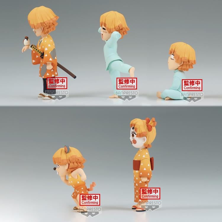 Demon Slayer: Kimetsu No Yaiba World Collectable Figure Zenitsu Agatsuma Collection Set of 5 Figures Gallery Image 6