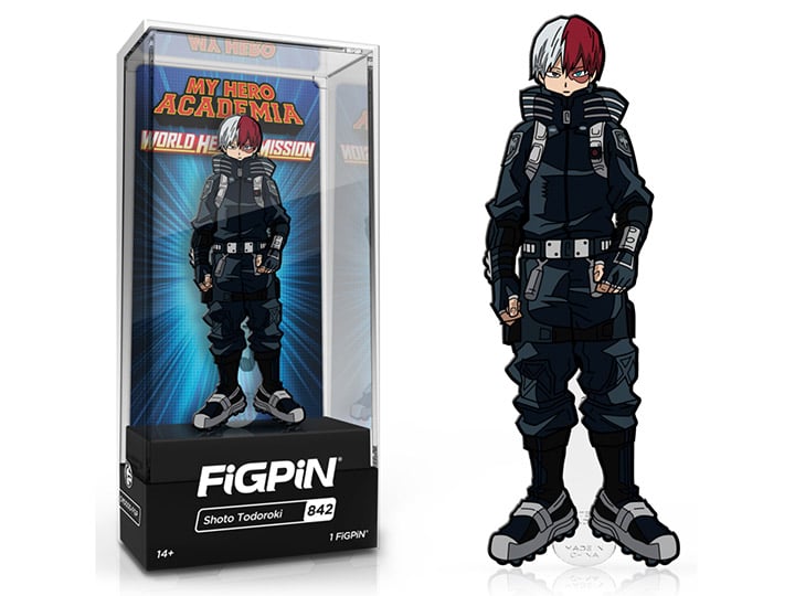 My Hero Academia: World Heroes' Mission FiGPiN #842 Shoto Todoroki (Stealth Suit) Gallery Image 1