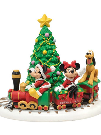 Disney Village Mickey's Holiday Express Figurine Gallery Image 2