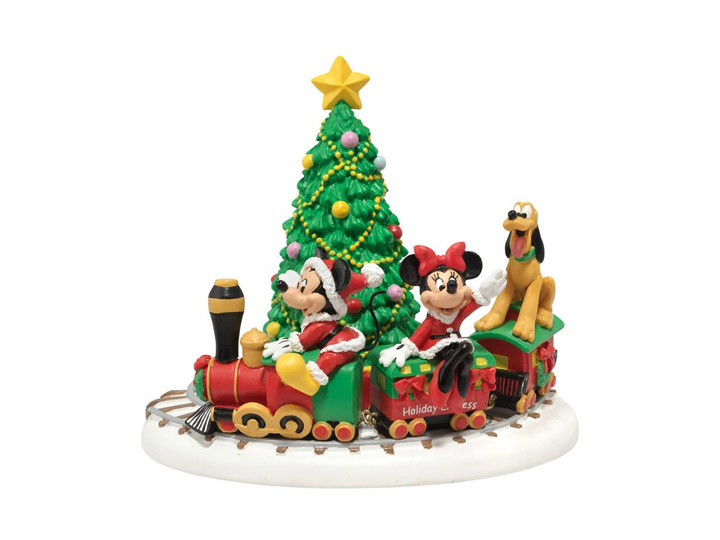 Disney Village Mickey's Holiday Express Figurine Gallery Image 1