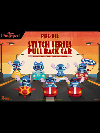 Lilo & Stitch PBS-013 Stitch Box of 6 Random Pull Back Cars