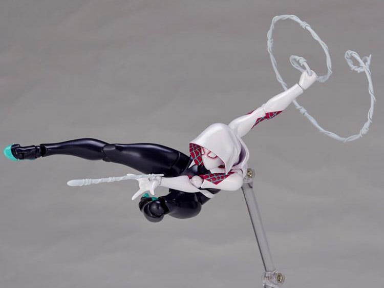 Marvel Amazing Yamaguchi Revoltech No.004 Spider-Gwen Action Figure (Reissue) Gallery Image 9