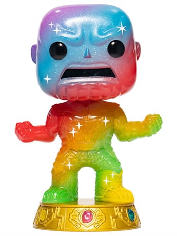 Infinity Saga Pop! Art Series #52 Thanos (Rainbow) with Pop! Protector Case Exclusive Gallery Image 2