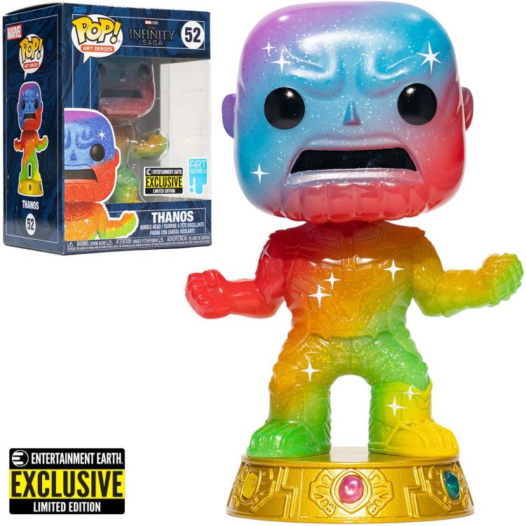 Infinity Saga Pop! Art Series #52 Thanos (Rainbow) with Pop! Protector Case Exclusive Gallery Image 12