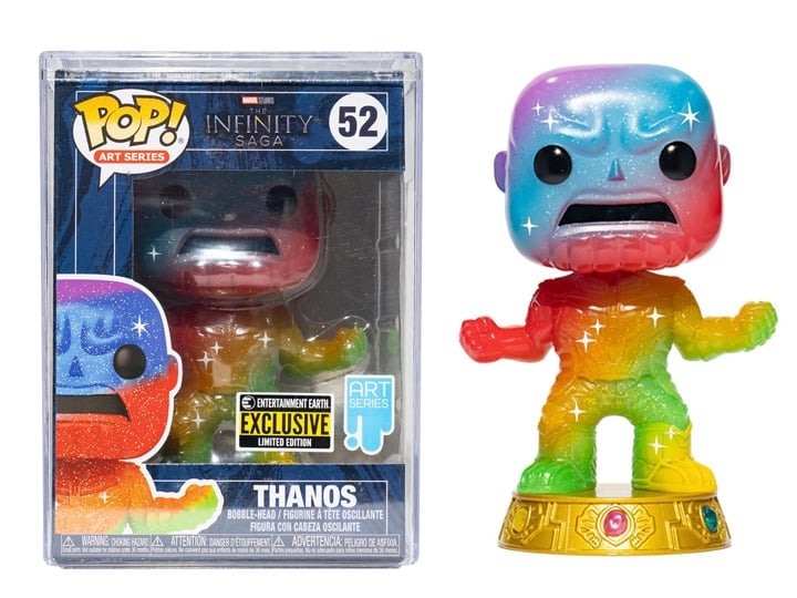 Infinity Saga Pop! Art Series #52 Thanos (Rainbow) with Pop! Protector Case Exclusive Gallery Image 1