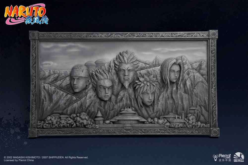 Naruto: Shippuden Hokage Rock (Gray Ver.) 3D Art Frame Gallery Image 3