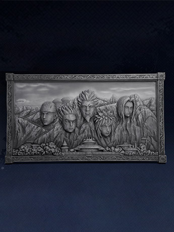 Naruto: Shippuden Hokage Rock (Gray Ver.) 3D Art Frame Gallery Image 2