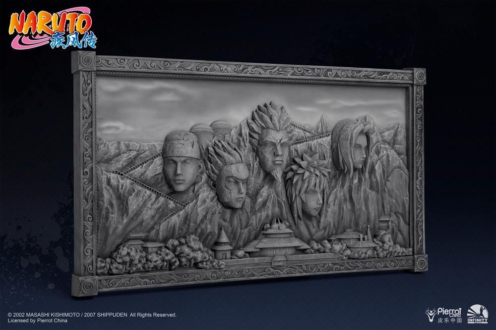 Naruto: Shippuden Hokage Rock (Gray Ver.) 3D Art Frame Gallery Image 5