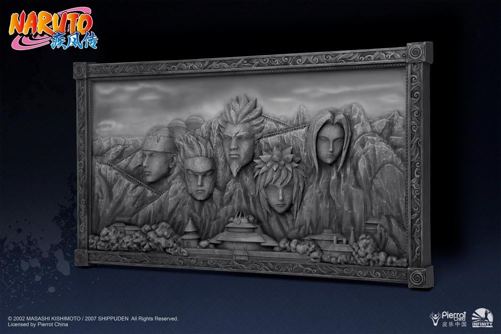 Naruto: Shippuden Hokage Rock (Gray Ver.) 3D Art Frame Gallery Image 4