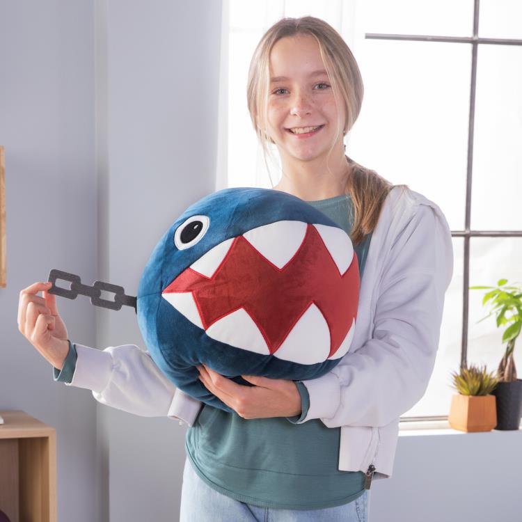 Super Mario Club Mocchi- Mocchi- Chain Chomp Large 15-Inch Plush Gallery Image 8
