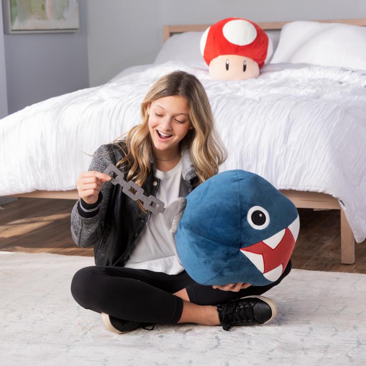 Super Mario Club Mocchi- Mocchi- Chain Chomp Large 15-Inch Plush Gallery Image 9