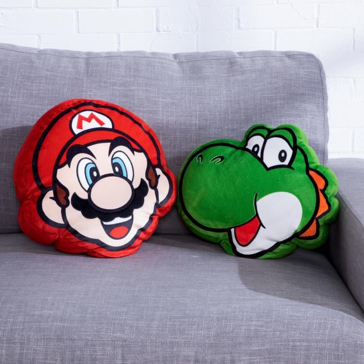 Super Mario Club Mocchi- Mocchi- Mario Head Mega 15-Inch Plush Gallery Image 8