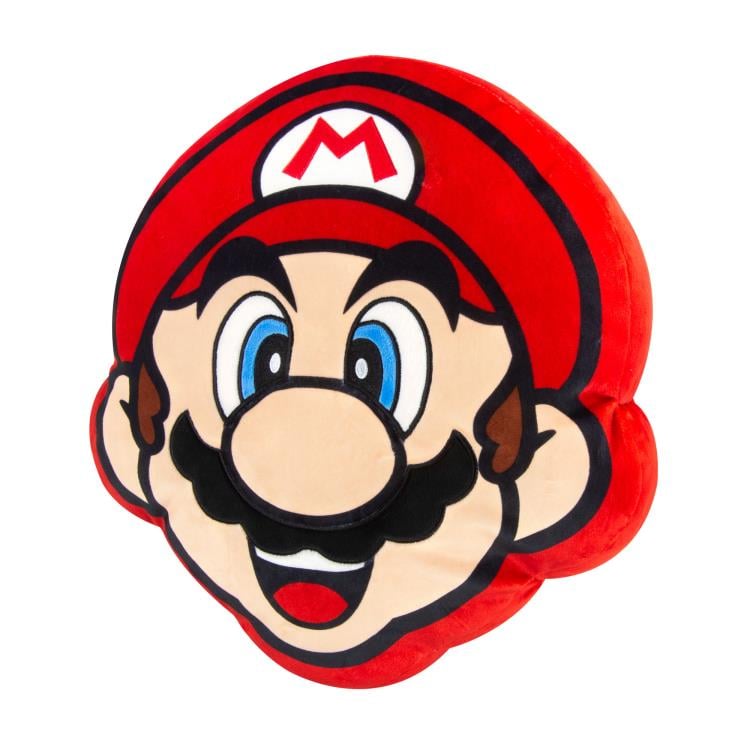 Super Mario Club Mocchi- Mocchi- Mario Head Mega 15-Inch Plush Gallery Image 4