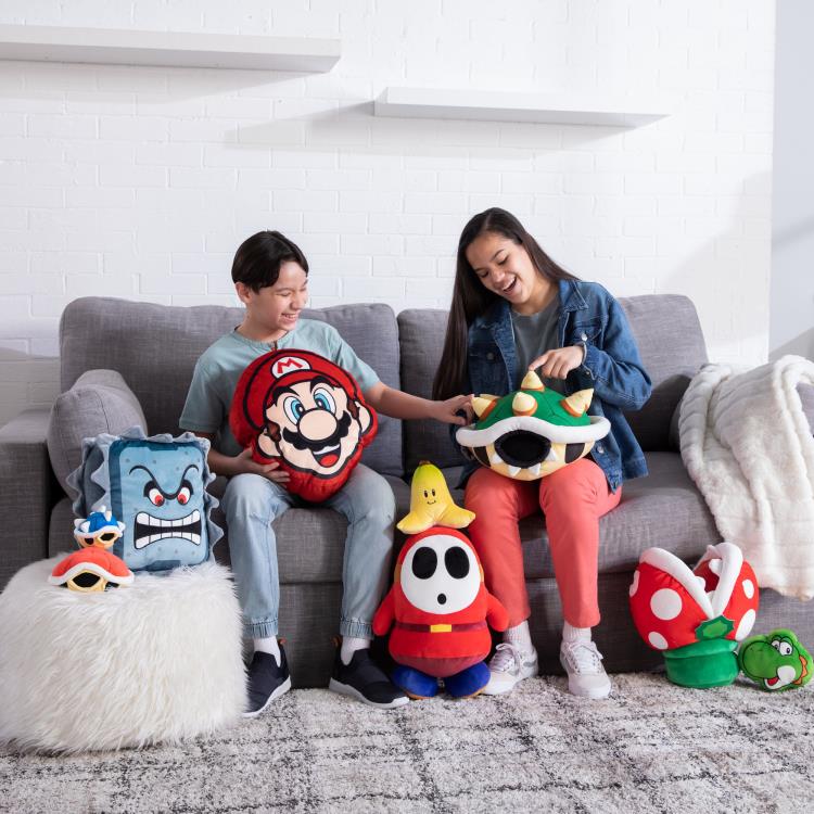 Super Mario Club Mocchi- Mocchi- Mario Head Mega 15-Inch Plush Gallery Image 10