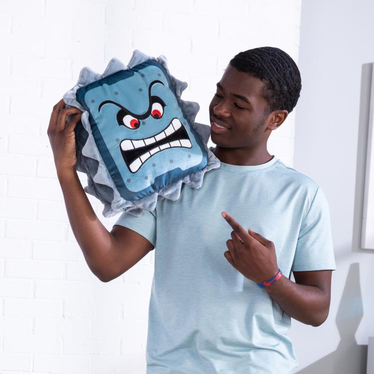 Super Mario Club Mocchi- Mocchi- Thwomp Mega 15-Inch Plush Gallery Image 7