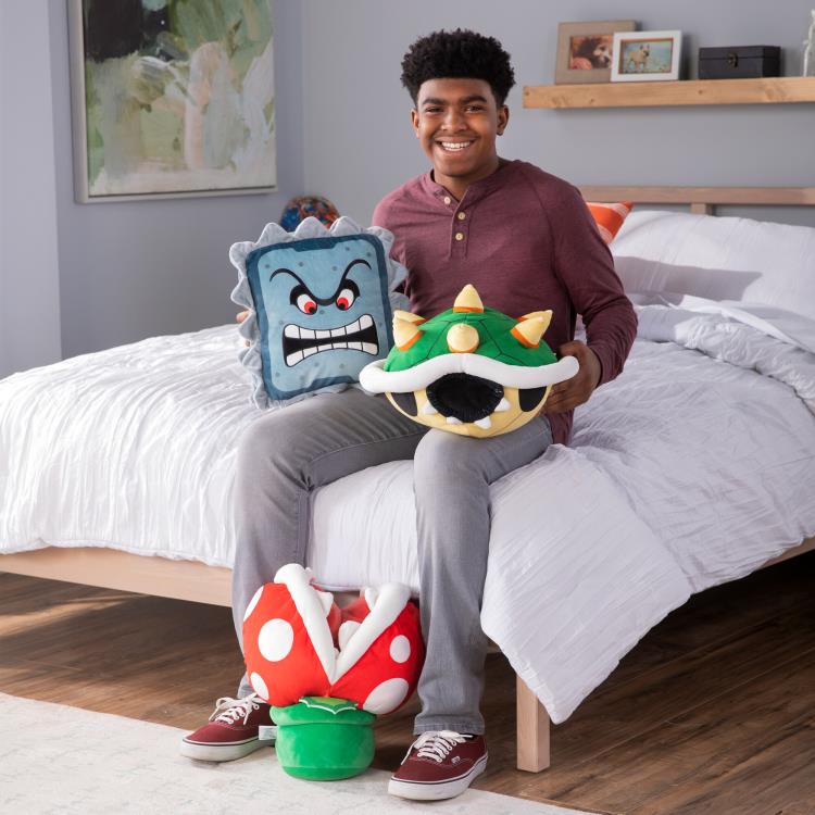 Super Mario Club Mocchi- Mocchi- Thwomp Mega 15-Inch Plush Gallery Image 9