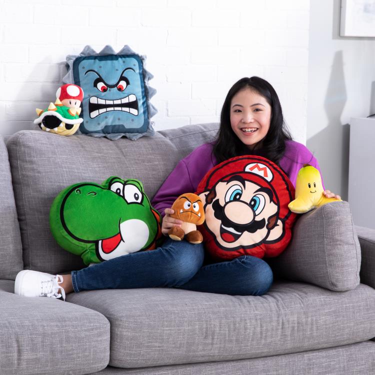 Super Mario Club Mocchi- Mocchi- Thwomp Mega 15-Inch Plush Gallery Image 10