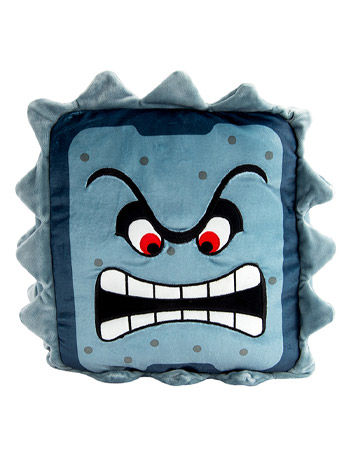 Super Mario Club Mocchi- Mocchi- Thwomp Mega 15-Inch Plush Gallery Image 2