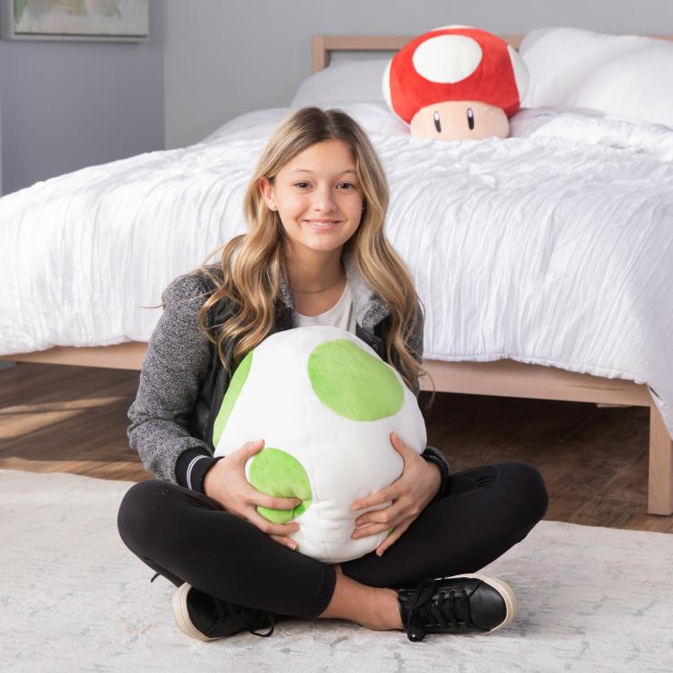 Super Mario Club Mocchi- Mocchi- Yoshi Egg Mega 15-Inch Plush