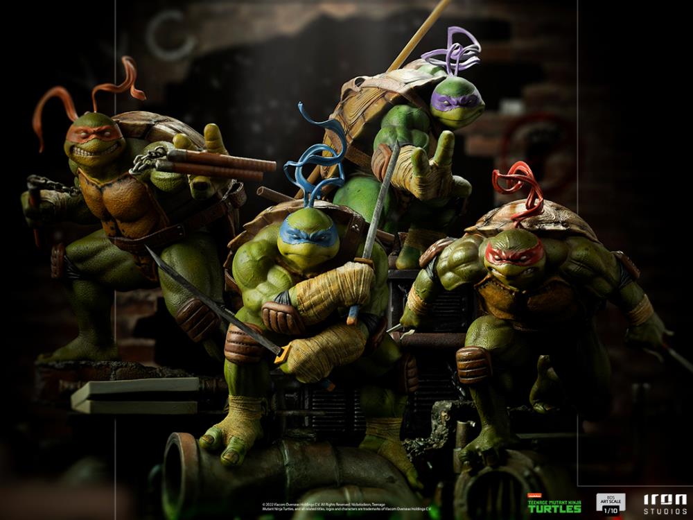Teenage Mutant Ninja Turtles Battle Diorama Series Michelangelo 1/10 Art Scale Statue Gallery Image 7