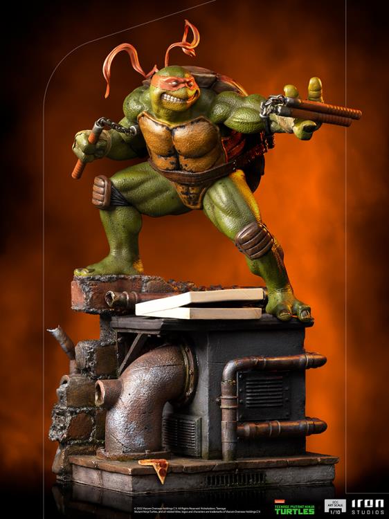 Teenage Mutant Ninja Turtles Battle Diorama Series Michelangelo 1/10 Art Scale Statue Gallery Image 3