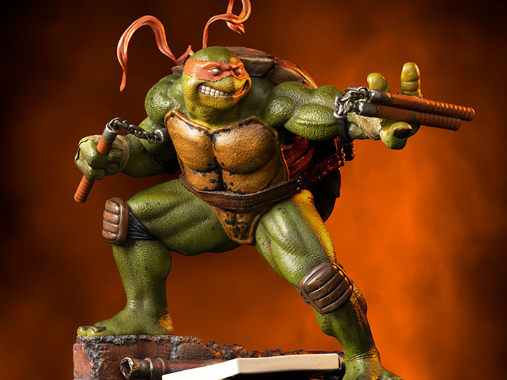 Teenage Mutant Ninja Turtles Battle Diorama Series Michelangelo 1/10 Art Scale Statue Gallery Image 1
