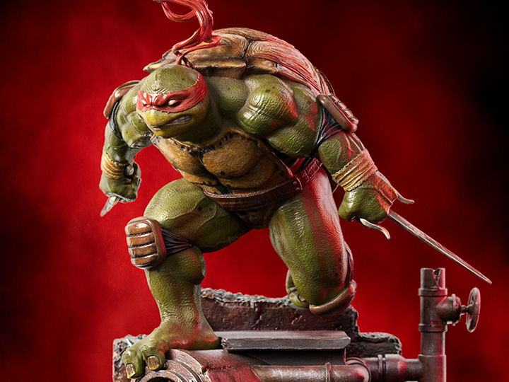 Teenage Mutant Ninja Turtles Battle Diorama Series Raphael 1/10 Art Scale Statue Gallery Image 1