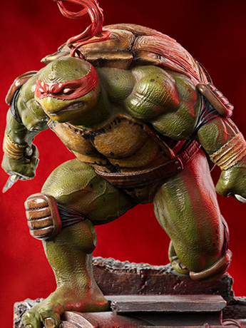 Teenage Mutant Ninja Turtles Battle Diorama Series Raphael 1/10 Art Scale Statue Gallery Image 2