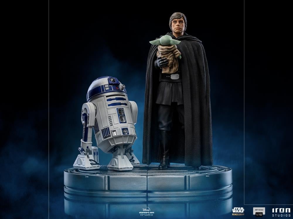 The Mandalorian Luke Skywalker & Grogu 1/10 Art Scale Statue Gallery Image 8