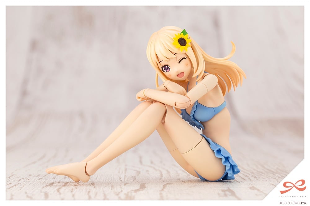 Sousai Shoujo Teien High School Swimsuit Yuki Madoka (Dreaming Style Sunny Sky Ver.) 1/10 Scale Model Kit Gallery Image 9