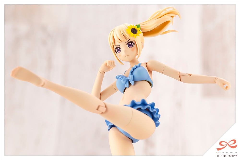Sousai Shoujo Teien High School Swimsuit Yuki Madoka (Dreaming Style Sunny Sky Ver.) 1/10 Scale Model Kit Gallery Image 12