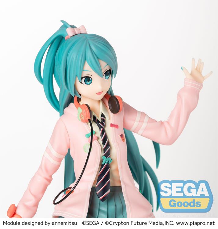 Hatsune Miku Project DIVA Arcade Future Tone Hatsune Miku (Ribbon Girl Ver.) Super Premium Figure Gallery Image 6