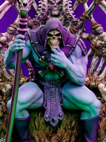 Masters of the Universe Skeletor on Throne 1/10 Deluxe Art Scale Statue Gallery Image 2