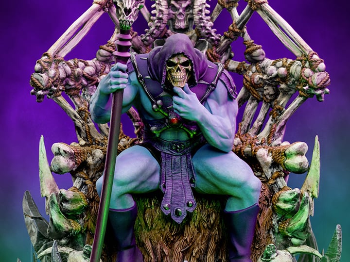 Masters of the Universe Skeletor on Throne 1/10 Deluxe Art Scale Statue Gallery Image 1