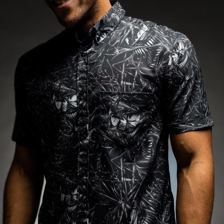 Marvel We Are Venom Short Sleeve Button Up Shirt Gallery Image 8